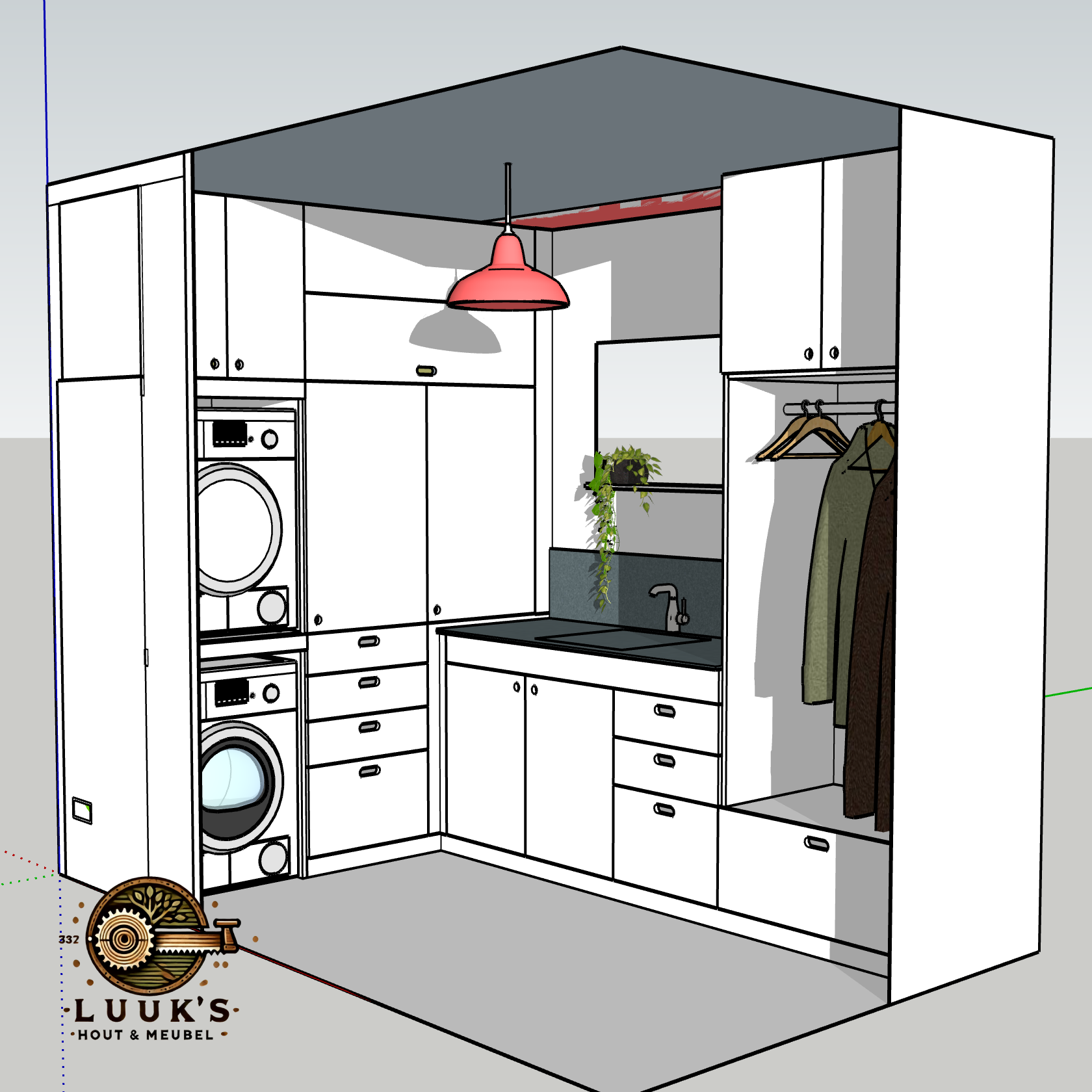 Ontwerpfase bijkeuken door meubelmaker in Amersfoort